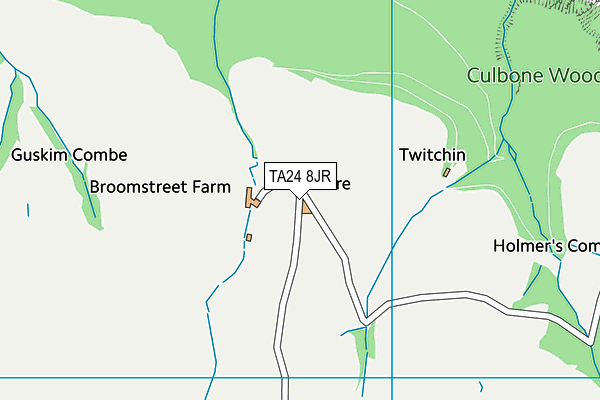 TA24 8JR map - OS VectorMap District (Ordnance Survey) TA24 8JR map - OS VectorMap District (Ordnance Survey)