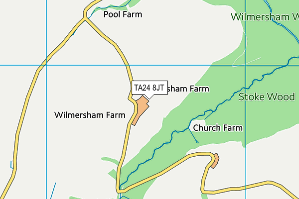 TA24 8JT map - OS VectorMap District (Ordnance Survey)