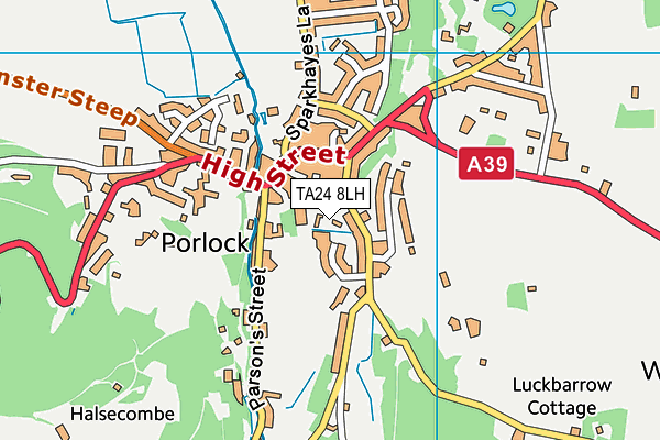 TA24 8LH map - OS VectorMap District (Ordnance Survey) TA24 8LH map - OS VectorMap District (Ordnance Survey)