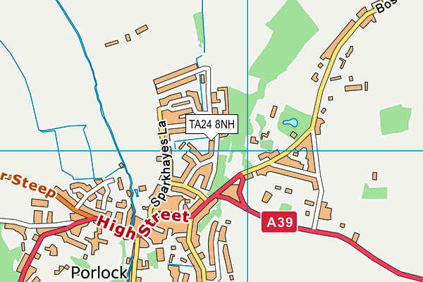 TA24 8NH map - OS VectorMap District (Ordnance Survey) TA24 8NH map - OS VectorMap District (Ordnance Survey)