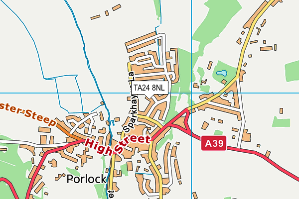 TA24 8NL map - OS VectorMap District (Ordnance Survey) TA24 8NL map - OS VectorMap District (Ordnance Survey)
