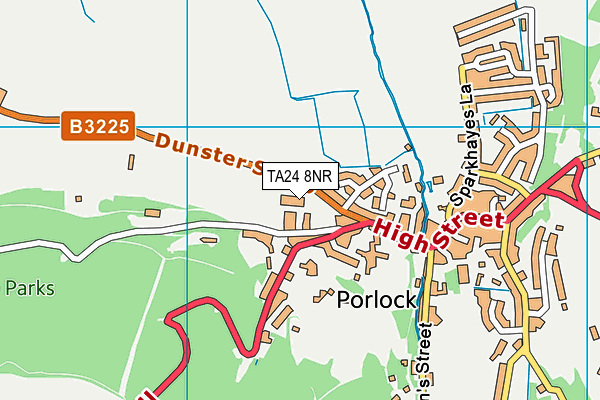 TA24 8NR map - OS VectorMap District (Ordnance Survey) TA24 8NR map - OS VectorMap District (Ordnance Survey)