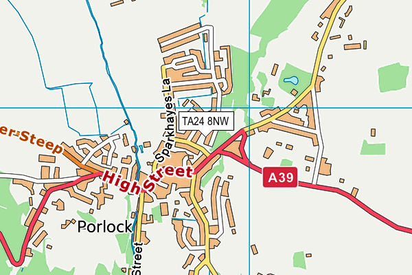 TA24 8NW map - OS VectorMap District (Ordnance Survey) TA24 8NW map - OS VectorMap District (Ordnance Survey)