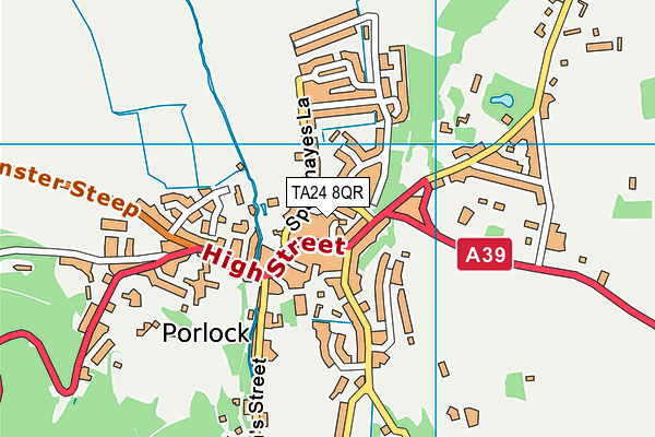 TA24 8QR map - OS VectorMap District (Ordnance Survey) TA24 8QR map - OS VectorMap District (Ordnance Survey)
