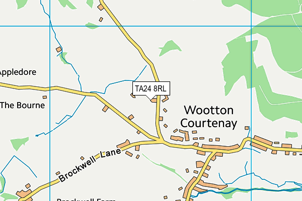 TA24 8RL map - OS VectorMap District (Ordnance Survey)