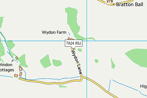 TA24 8SJ map - OS VectorMap District (Ordnance Survey) TA24 8SJ map - OS VectorMap District (Ordnance Survey)