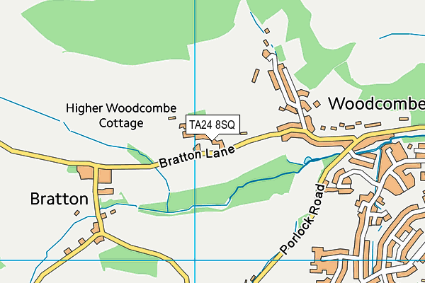 TA24 8SQ map - OS VectorMap District (Ordnance Survey) TA24 8SQ map - OS VectorMap District (Ordnance Survey)