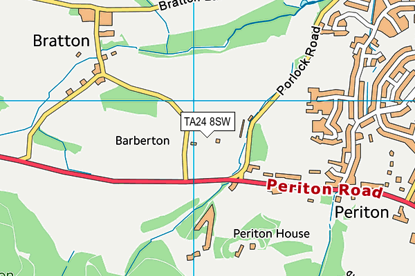 TA24 8SW map - OS VectorMap District (Ordnance Survey) TA24 8SW map - OS VectorMap District (Ordnance Survey)