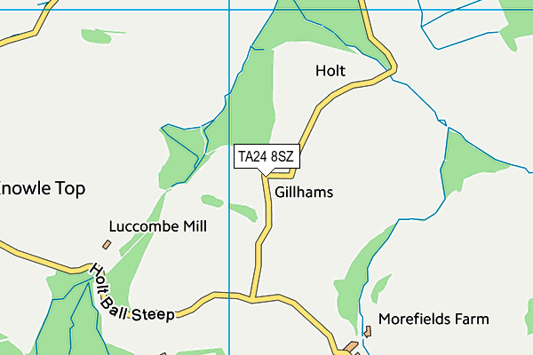 TA24 8SZ map - OS VectorMap District (Ordnance Survey) TA24 8SZ map - OS VectorMap District (Ordnance Survey)