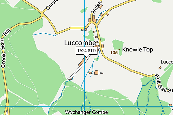 TA24 8TD map - OS VectorMap District (Ordnance Survey) TA24 8TD map - OS VectorMap District (Ordnance Survey)