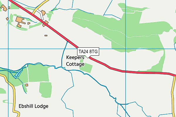 TA24 8TG map - OS VectorMap District (Ordnance Survey) TA24 8TG map - OS VectorMap District (Ordnance Survey)