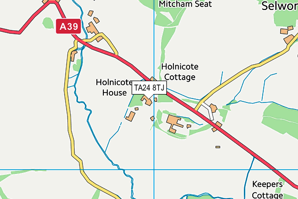 TA24 8TJ map - OS VectorMap District (Ordnance Survey) TA24 8TJ map - OS VectorMap District (Ordnance Survey)