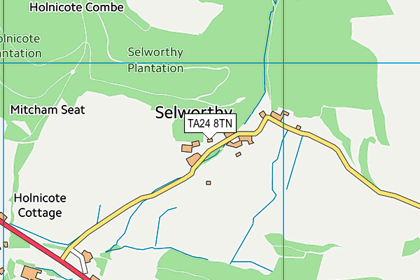 TA24 8TN map - OS VectorMap District (Ordnance Survey)