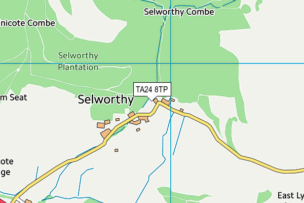 TA24 8TP map - OS VectorMap District (Ordnance Survey) TA24 8TP map - OS VectorMap District (Ordnance Survey)