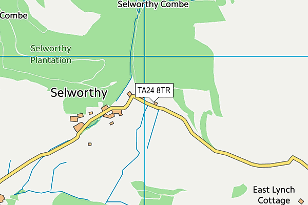 TA24 8TR map - OS VectorMap District (Ordnance Survey) TA24 8TR map - OS VectorMap District (Ordnance Survey)