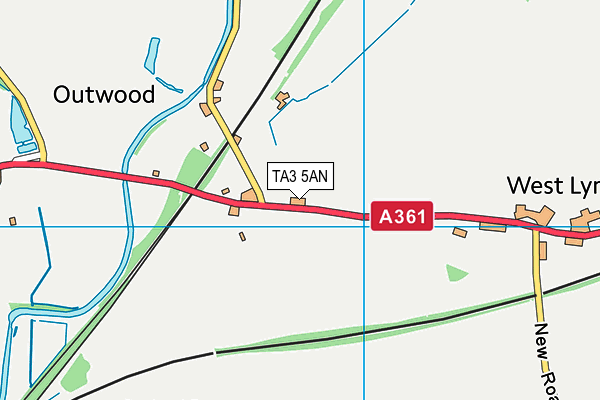 TA3 5AN map - OS VectorMap District (Ordnance Survey) TA3 5AN map - OS VectorMap District (Ordnance Survey)
