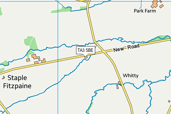 TA3 5BE map - OS VectorMap District (Ordnance Survey)