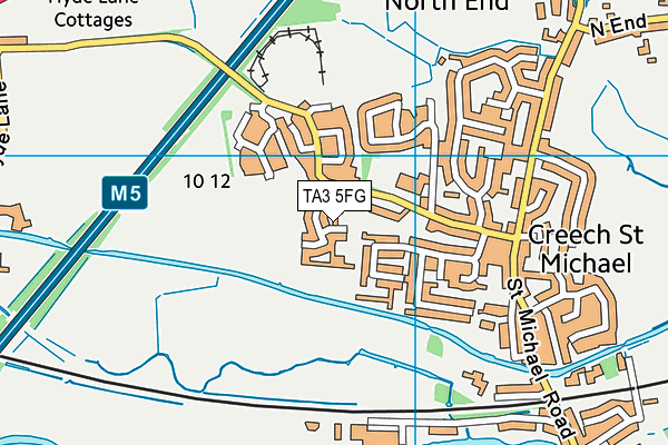 TA3 5FG map - OS VectorMap District (Ordnance Survey) TA3 5FG map - OS VectorMap District (Ordnance Survey)