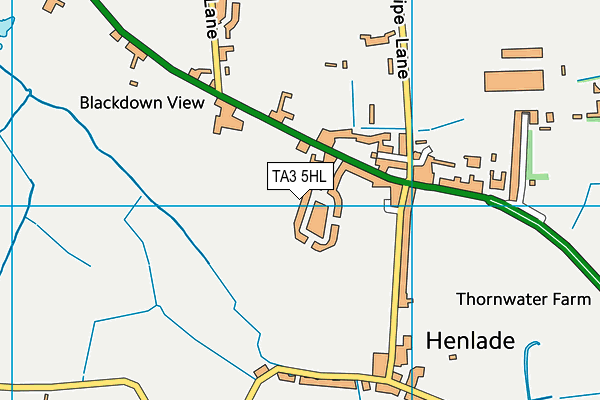 TA3 5HL map - OS VectorMap District (Ordnance Survey) TA3 5HL map - OS VectorMap District (Ordnance Survey)