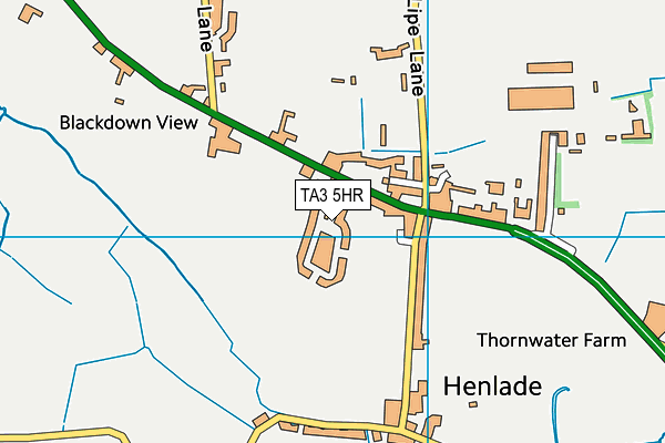 TA3 5HR map - OS VectorMap District (Ordnance Survey) TA3 5HR map - OS VectorMap District (Ordnance Survey)