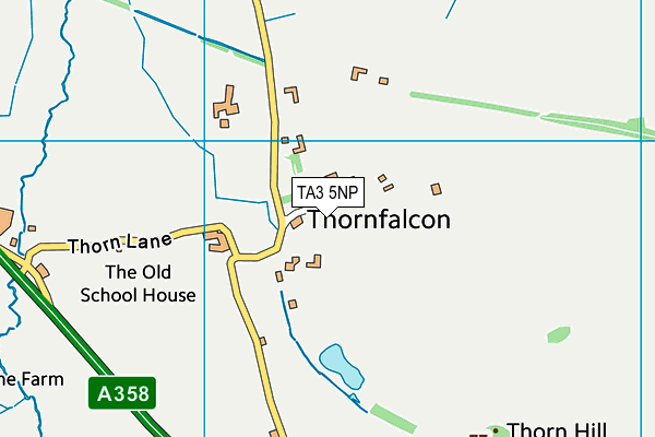 TA3 5NP map - OS VectorMap District (Ordnance Survey) TA3 5NP map - OS VectorMap District (Ordnance Survey)
