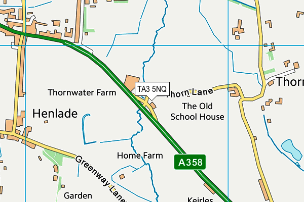 TA3 5NQ map - OS VectorMap District (Ordnance Survey) TA3 5NQ map - OS VectorMap District (Ordnance Survey)
