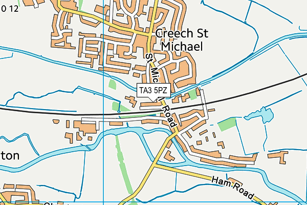 TA3 5PZ map - OS VectorMap District (Ordnance Survey) TA3 5PZ map - OS VectorMap District (Ordnance Survey)