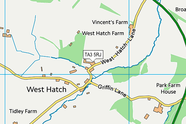 TA3 5RJ map - OS VectorMap District (Ordnance Survey) TA3 5RJ map - OS VectorMap District (Ordnance Survey)
