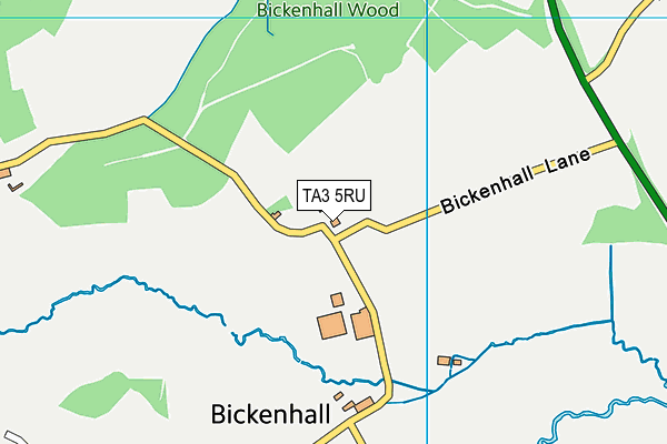 TA3 5RU map - OS VectorMap District (Ordnance Survey) TA3 5RU map - OS VectorMap District (Ordnance Survey)
