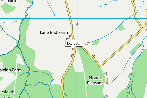 TA3 5SQ map - OS VectorMap District (Ordnance Survey) TA3 5SQ map - OS VectorMap District (Ordnance Survey)