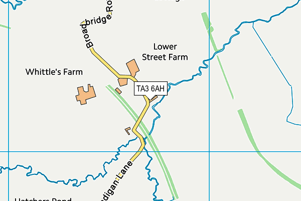 TA3 6AH map - OS VectorMap District (Ordnance Survey) TA3 6AH map - OS VectorMap District (Ordnance Survey)