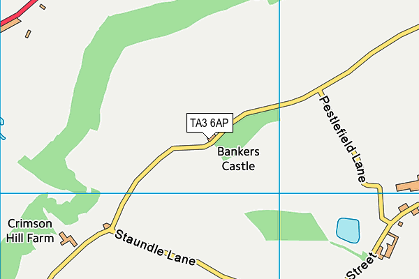 TA3 6AP map - OS VectorMap District (Ordnance Survey) TA3 6AP map - OS VectorMap District (Ordnance Survey)