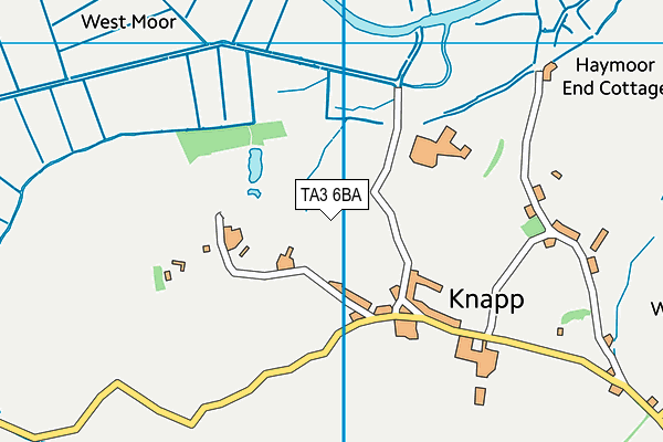 TA3 6BA map - OS VectorMap District (Ordnance Survey) TA3 6BA map - OS VectorMap District (Ordnance Survey)