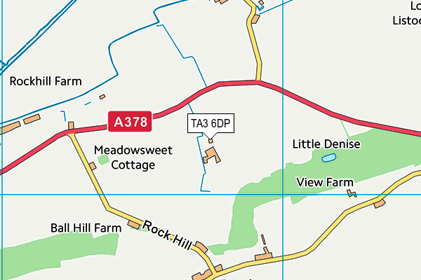 TA3 6DP map - OS VectorMap District (Ordnance Survey) TA3 6DP map - OS VectorMap District (Ordnance Survey)