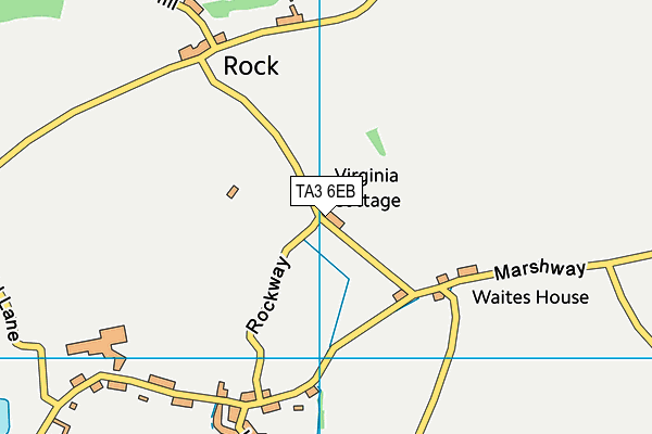 TA3 6EB map - OS VectorMap District (Ordnance Survey) TA3 6EB map - OS VectorMap District (Ordnance Survey)