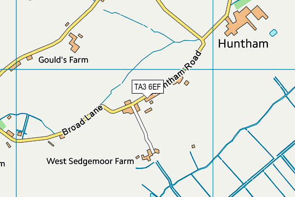 TA3 6EF map - OS VectorMap District (Ordnance Survey) TA3 6EF map - OS VectorMap District (Ordnance Survey)