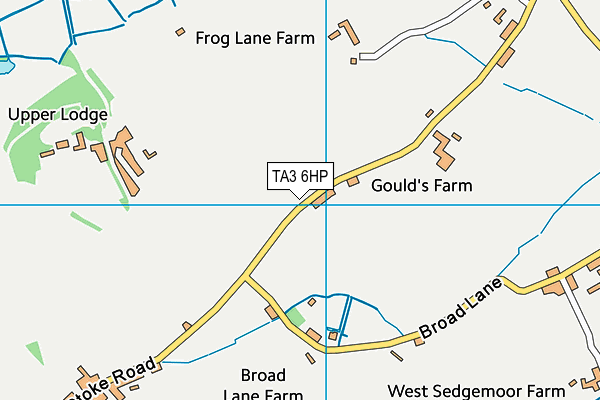 TA3 6HP map - OS VectorMap District (Ordnance Survey) TA3 6HP map - OS VectorMap District (Ordnance Survey)