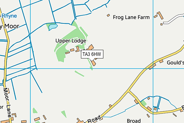 TA3 6HW map - OS VectorMap District (Ordnance Survey) TA3 6HW map - OS VectorMap District (Ordnance Survey)