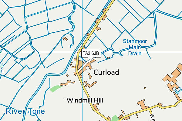TA3 6JB map - OS VectorMap District (Ordnance Survey) TA3 6JB map - OS VectorMap District (Ordnance Survey)