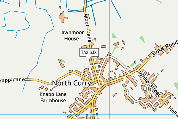 TA3 6JX map - OS VectorMap District (Ordnance Survey) TA3 6JX map - OS VectorMap District (Ordnance Survey)