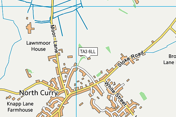 TA3 6LL map - OS VectorMap District (Ordnance Survey) TA3 6LL map - OS VectorMap District (Ordnance Survey)