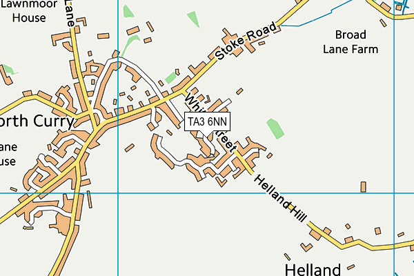 TA3 6NN map - OS VectorMap District (Ordnance Survey) TA3 6NN map - OS VectorMap District (Ordnance Survey)