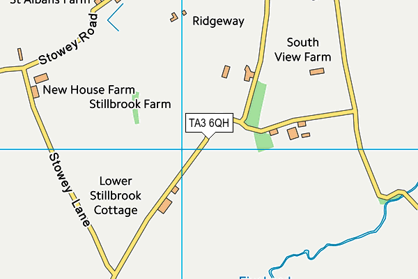 TA3 6QH map - OS VectorMap District (Ordnance Survey) TA3 6QH map - OS VectorMap District (Ordnance Survey)