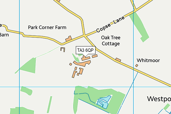 TA3 6QP map - OS VectorMap District (Ordnance Survey) TA3 6QP map - OS VectorMap District (Ordnance Survey)