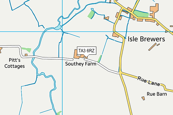 TA3 6RZ map - OS VectorMap District (Ordnance Survey) TA3 6RZ map - OS VectorMap District (Ordnance Survey)