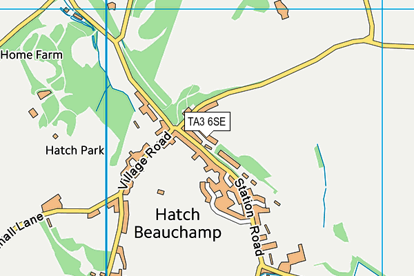 TA3 6SE map - OS VectorMap District (Ordnance Survey) TA3 6SE map - OS VectorMap District (Ordnance Survey)