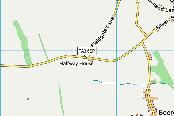 TA3 6SP map - OS VectorMap District (Ordnance Survey) TA3 6SP map - OS VectorMap District (Ordnance Survey)