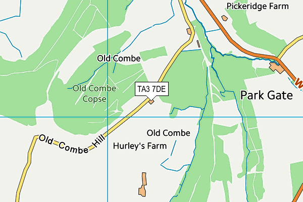 TA3 7DE map - OS VectorMap District (Ordnance Survey) TA3 7DE map - OS VectorMap District (Ordnance Survey)