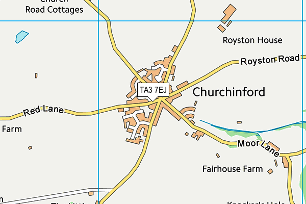 TA3 7EJ map - OS VectorMap District (Ordnance Survey) TA3 7EJ map - OS VectorMap District (Ordnance Survey)