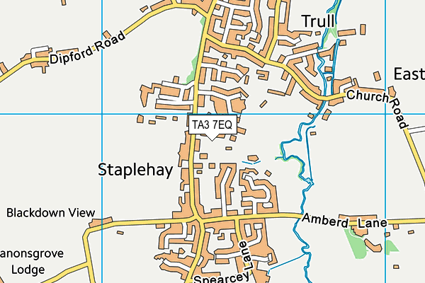 TA3 7EQ map - OS VectorMap District (Ordnance Survey) TA3 7EQ map - OS VectorMap District (Ordnance Survey)